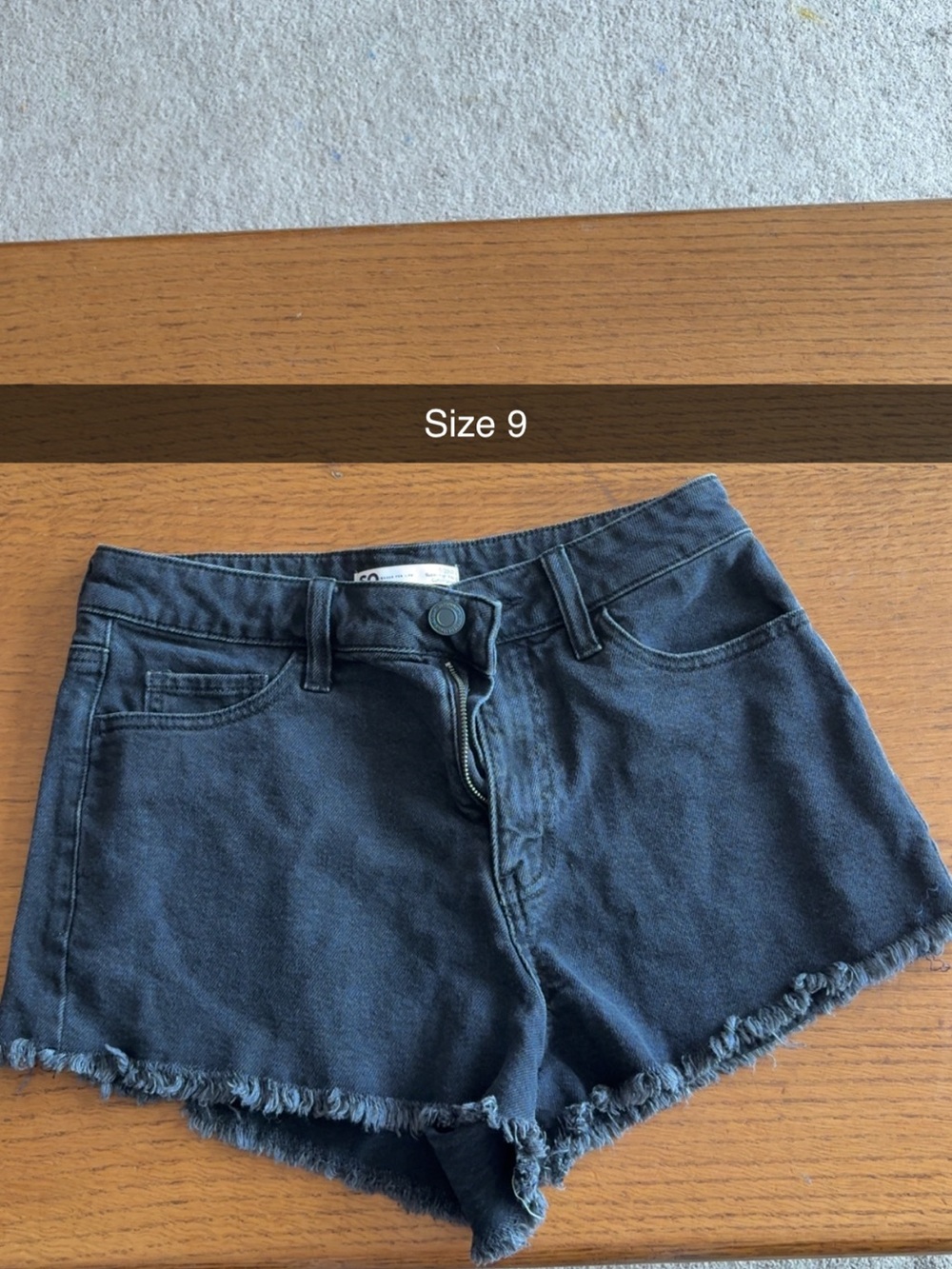 SO Black Denim Jean Shorts